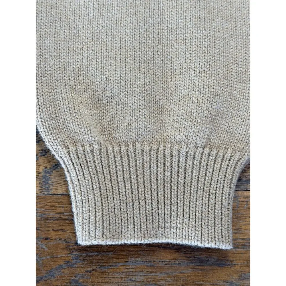 Polo Ralph Lauren Men’s Cotton Crewneck Cream Sweater Men’s XL‎ Blue Pony Logo